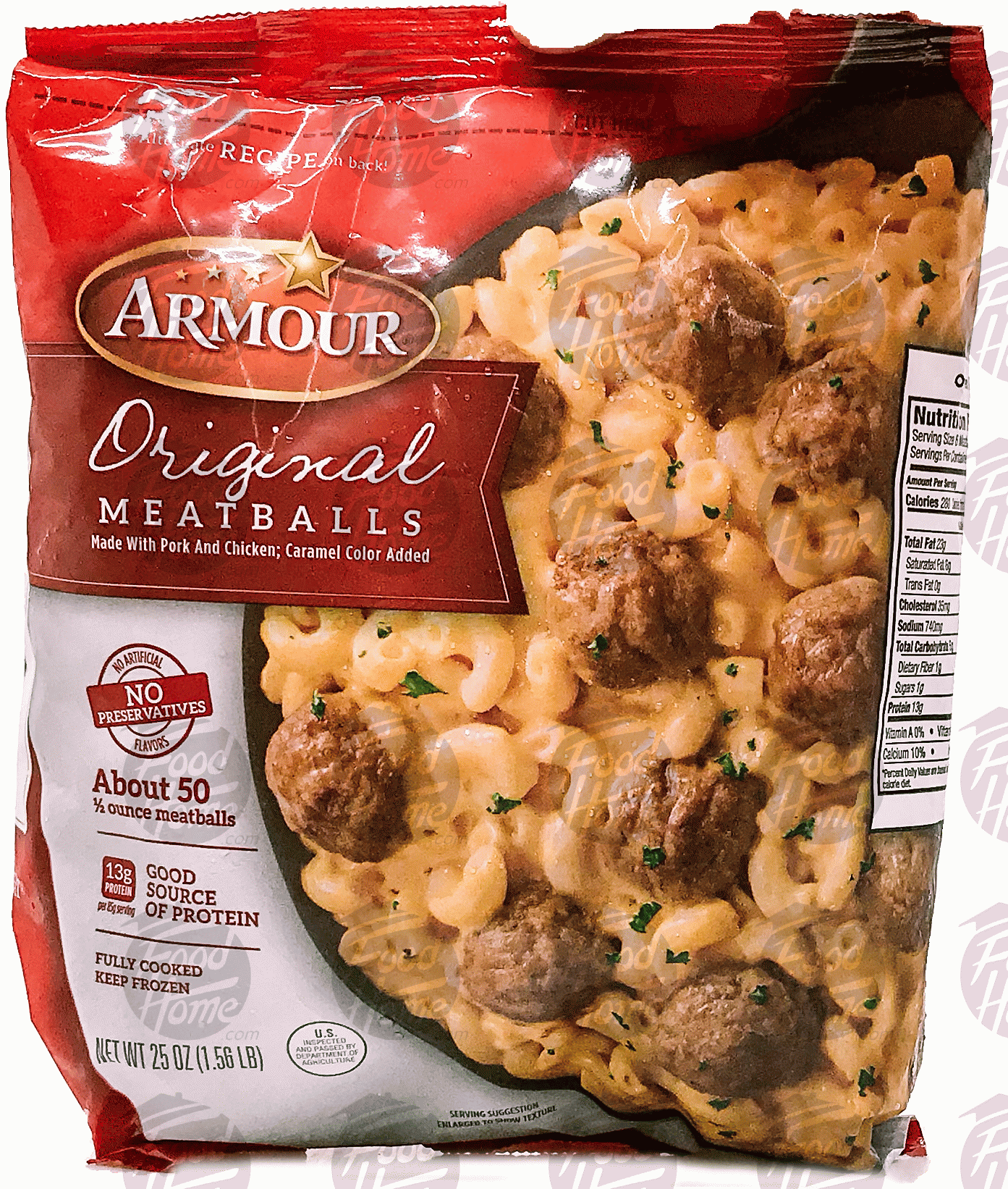 Armour  meatballs, original, about 50-count Full-Size Picture